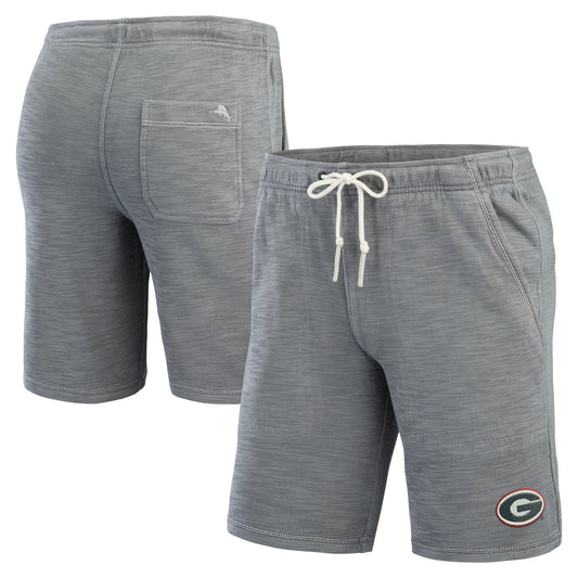 Men's Tommy Bahama Gray Georgia Bulldogs Tobago Bay Tri-Blend Shorts