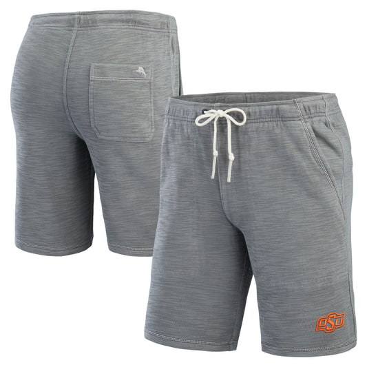 Men's Tommy Bahama Gray Oklahoma State Cowboys Tobago Bay Tri-Blend Shorts