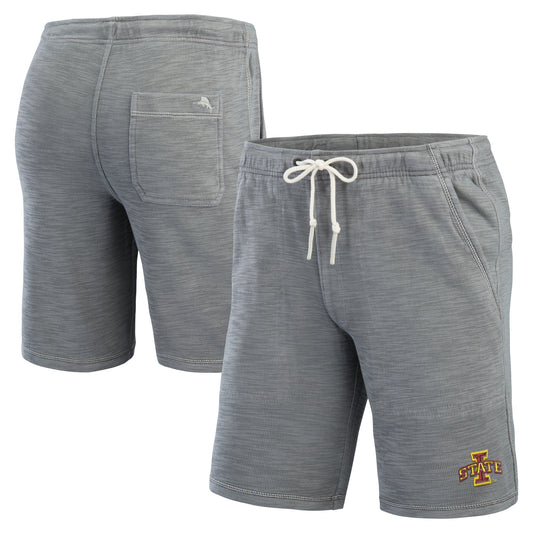 Men's Tommy Bahama Gray Iowa State Cyclones Tobago Bay Tri-Blend Shorts