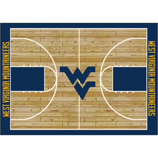 Imperial  West Virginia Mountaineers 5'4" x 7'8" Courtside Rug