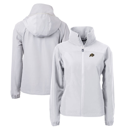 Women's Cutter & Buck  Gray Colorado Buffaloes Charter Eco Recycled Full-Zip Jacket