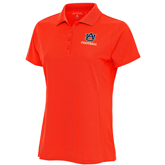 Women's Antigua  Orange Auburn Tigers Football Legacy Pique Polo