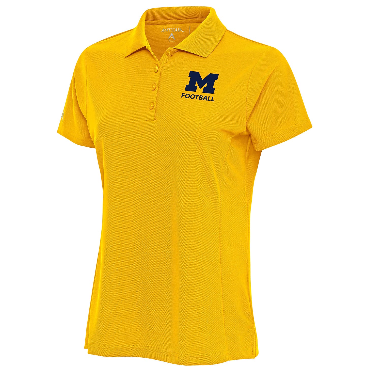 Women's Antigua  Maize Michigan Wolverines Football Legacy Pique Polo