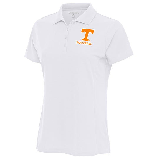 Women's Antigua  White Tennessee Volunteers Football Legacy Pique Polo