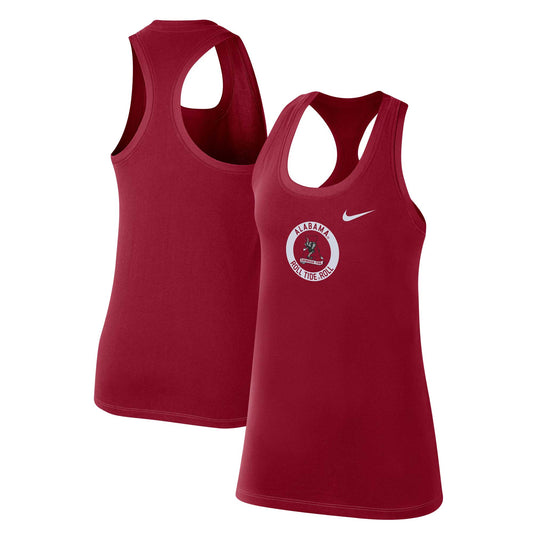 Women's Nike Crimson Alabama Crimson Tide Modern Circle Racerback Tank Top