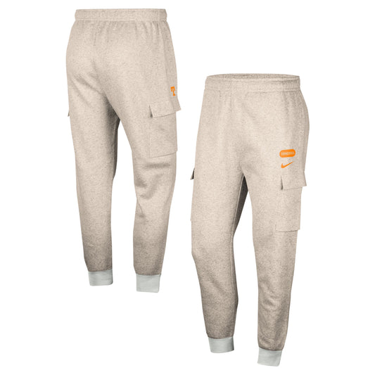 Men's Nike Oatmeal Tennessee Volunteers Club Cargo Jogger Pants
