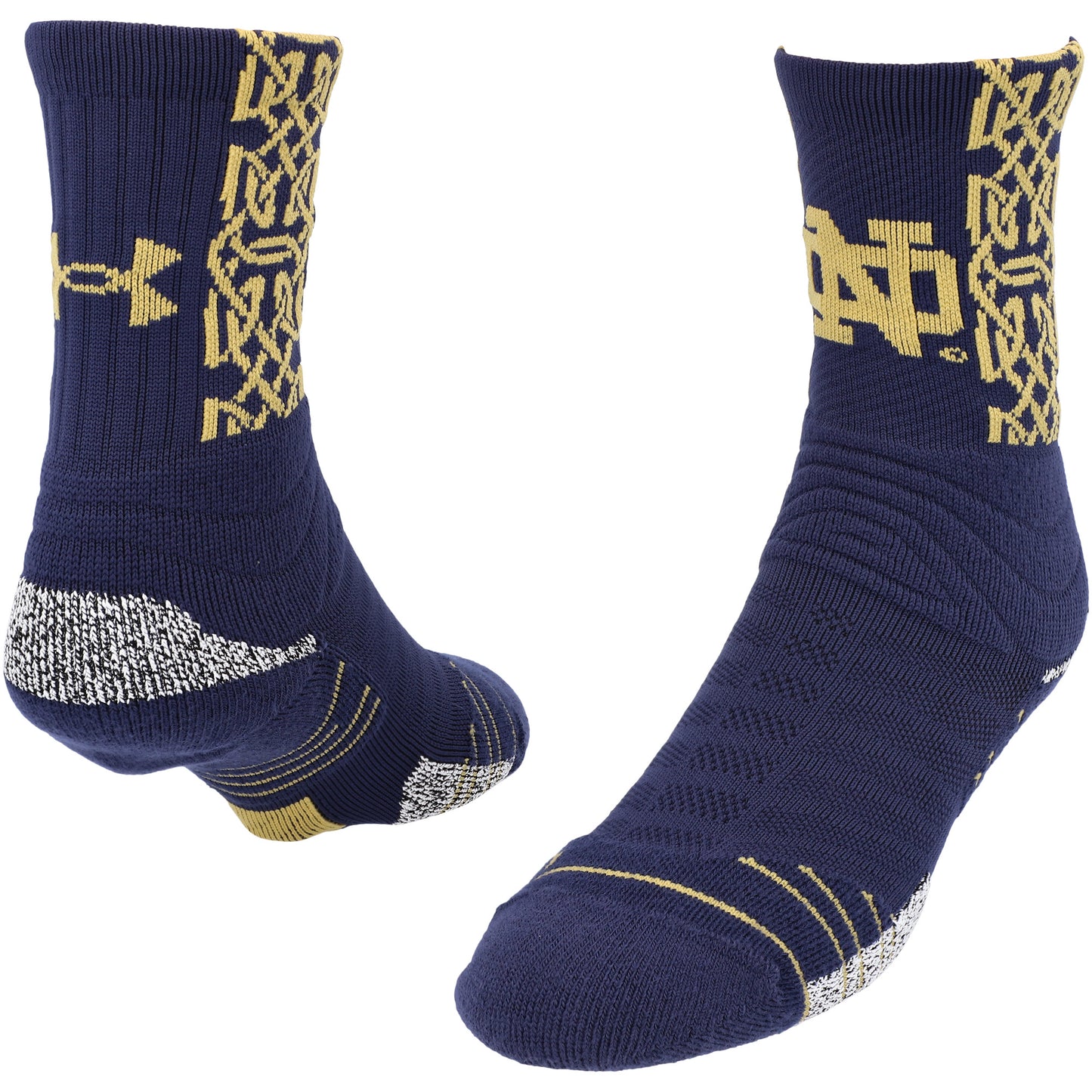 Men's Under Armour Navy Notre Dame Fighting Irish Special Games Playmaker Crew Socks