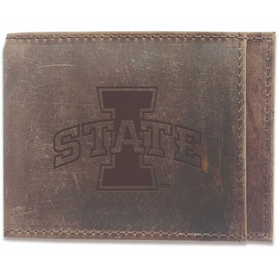 Brown Iowa State Cyclones Bifold Leather Wallet