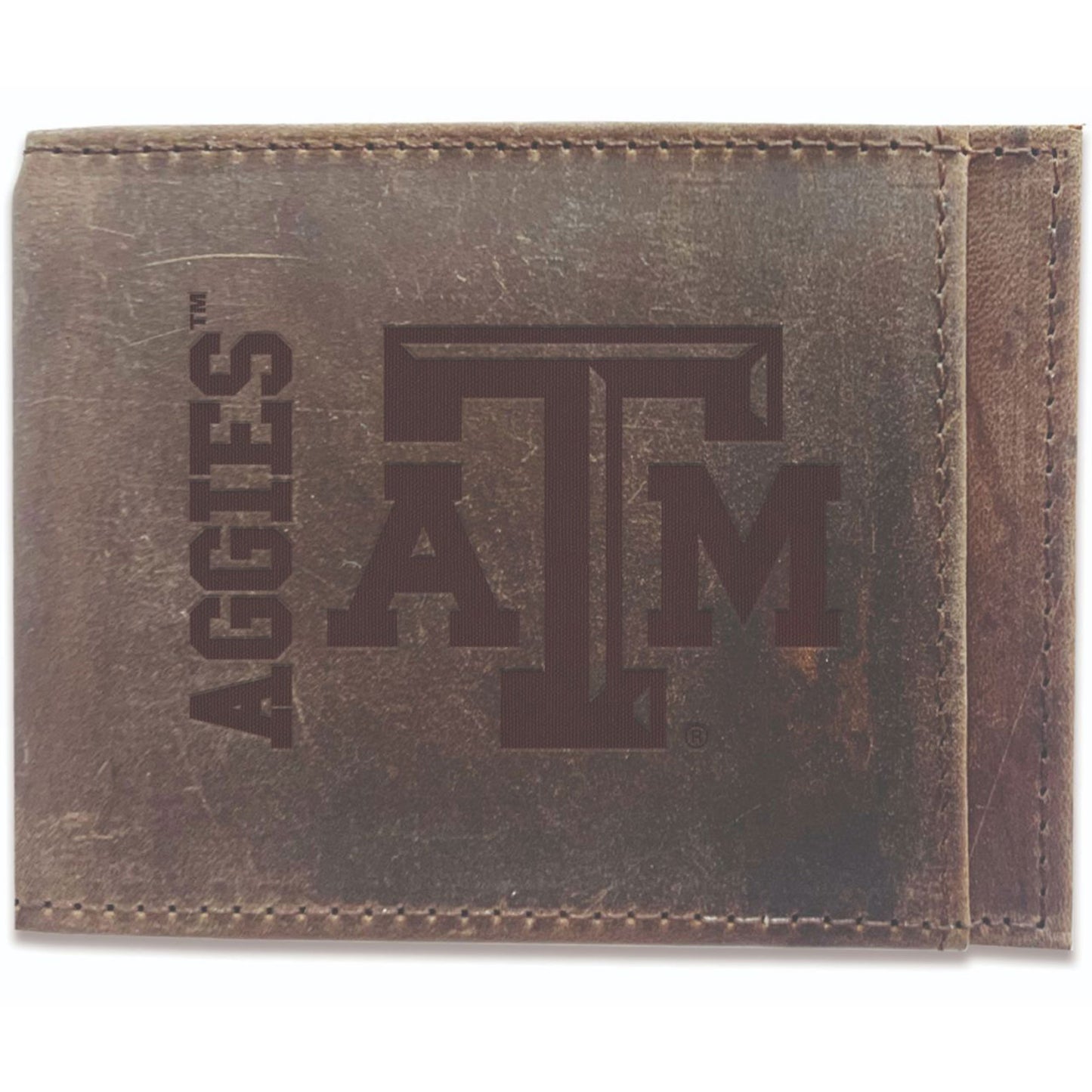Brown Texas A&M Aggies Bifold Leather Wallet