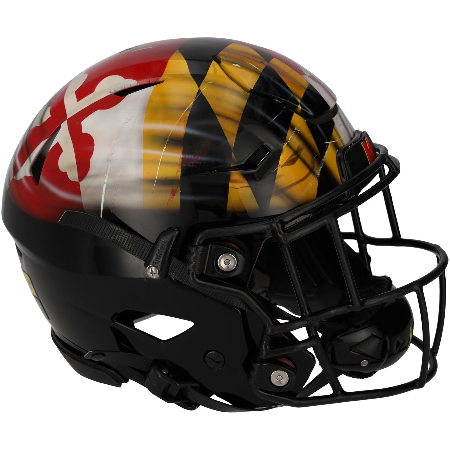 Maryland Terrapins Team-Issued Black Helmet from the 2021 NCAA Football Season - XJ05529576