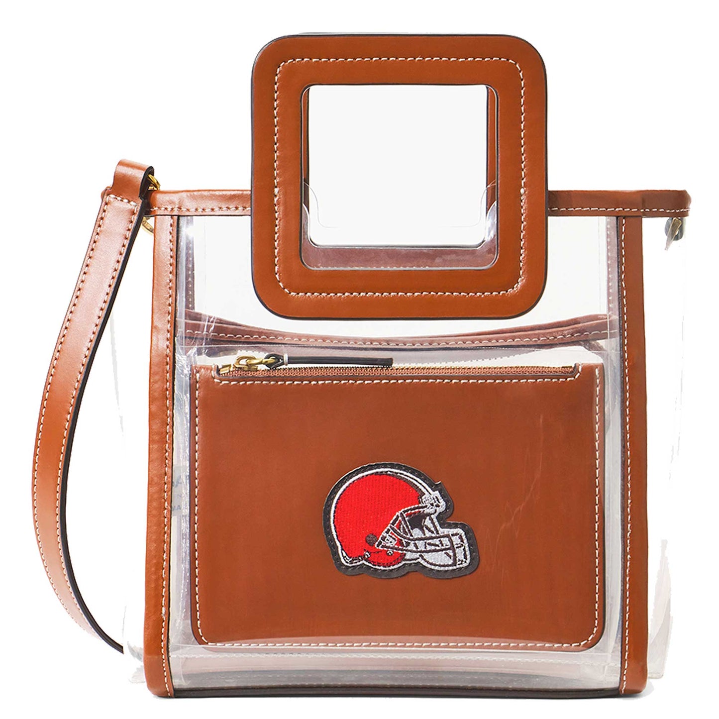 Women's STAUD  Cleveland Browns Clear Mini Shirley Bag