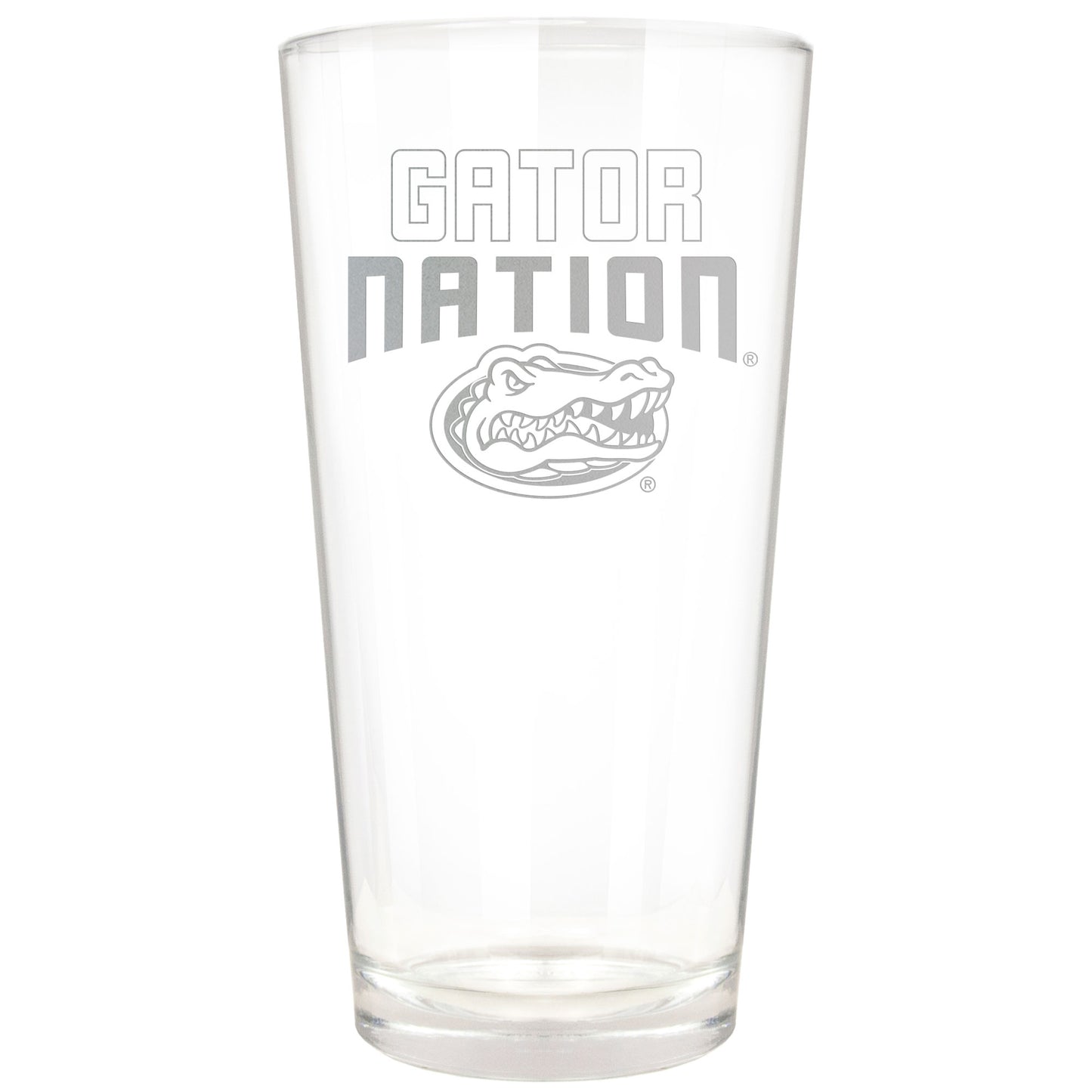 Florida Gators Etched 16oz. Rally Cry Pint Glass