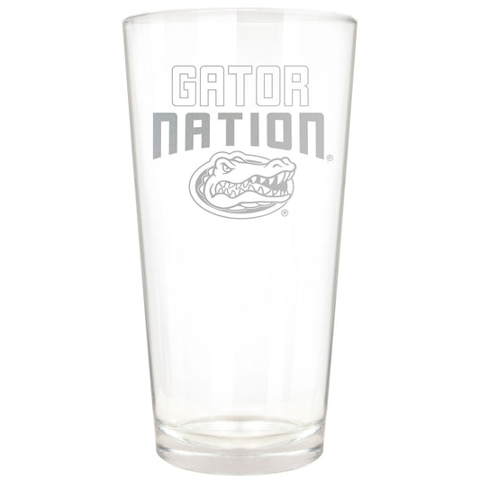 Florida Gators Etched 16oz. Rally Cry Pint Glass