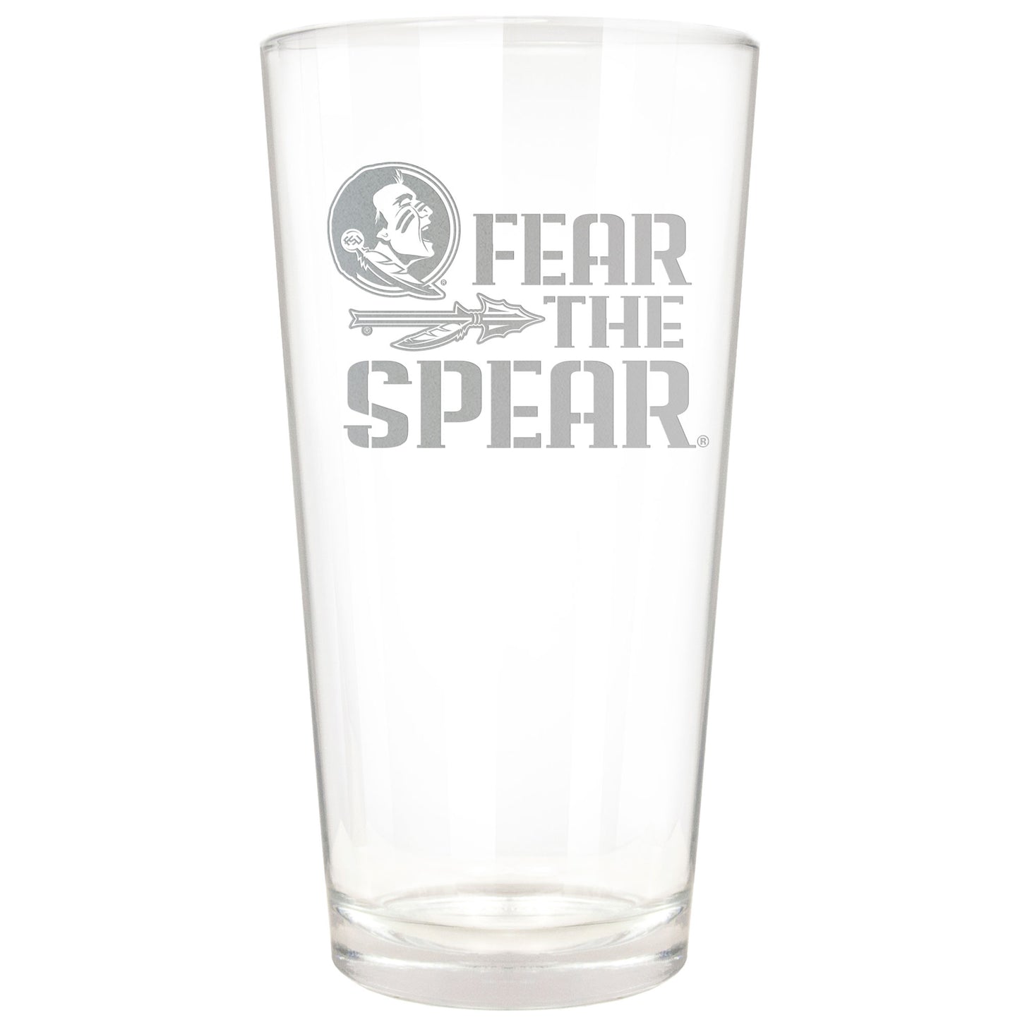 Florida State Seminoles Etched 16oz. Rally Cry Pint Glass