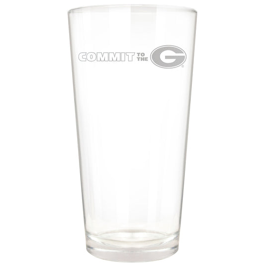 Georgia Bulldogs Etched 16oz. Rally Cry Pint Glass