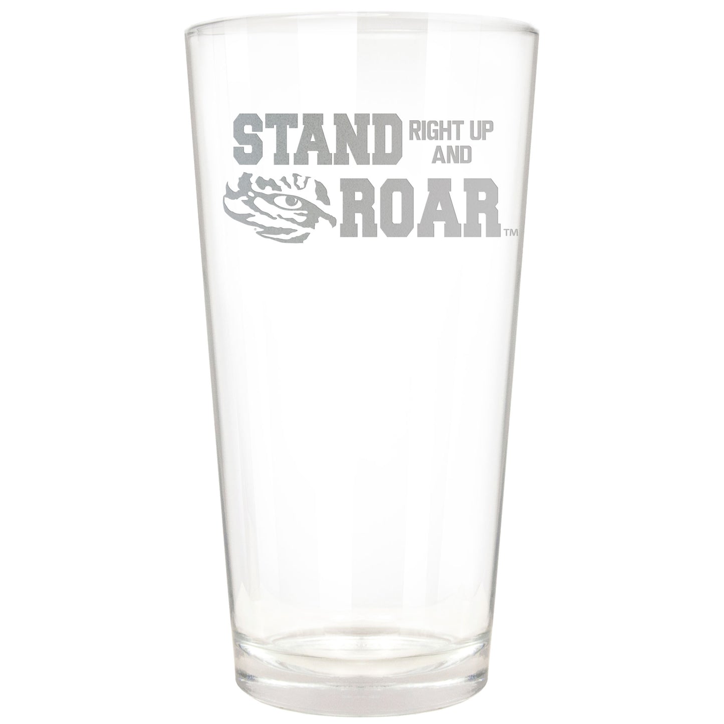 LSU Tigers Etched 16oz. Rally Cry Pint Glass