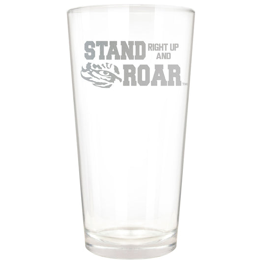 LSU Tigers Etched 16oz. Rally Cry Pint Glass