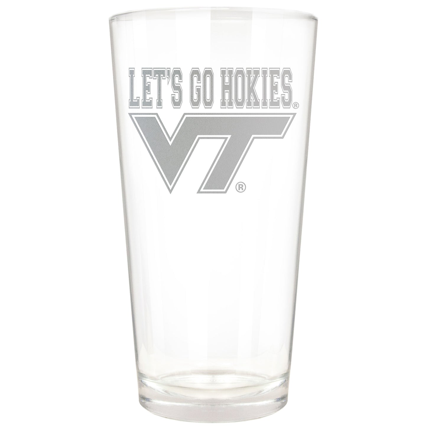 Virginia Tech Hokies Etched 16oz. Rally Cry Pint Glass