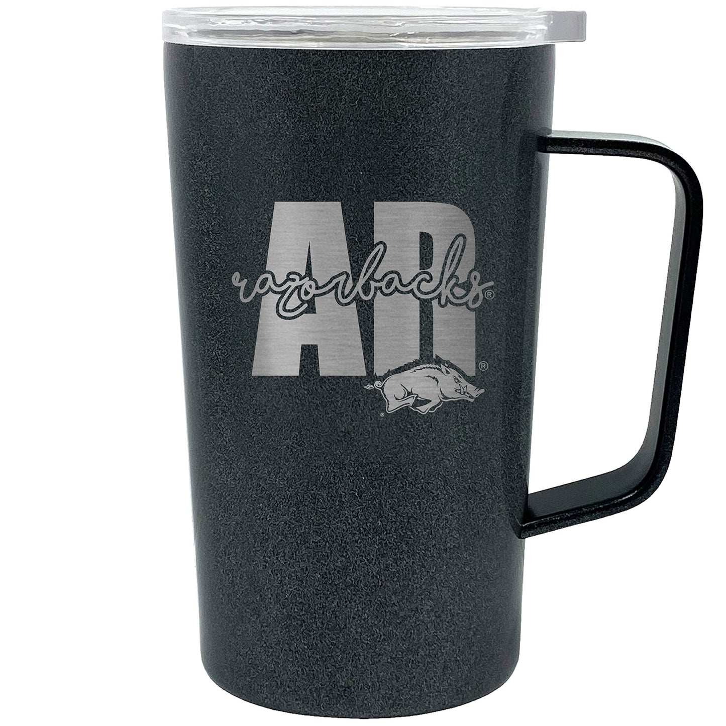 Arkansas Razorbacks 18oz. Onyx Hustle Travel Mug