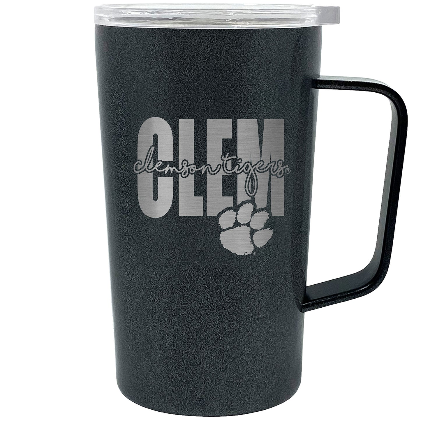 Clemson Tigers 18oz. Onyx Hustle Travel Mug