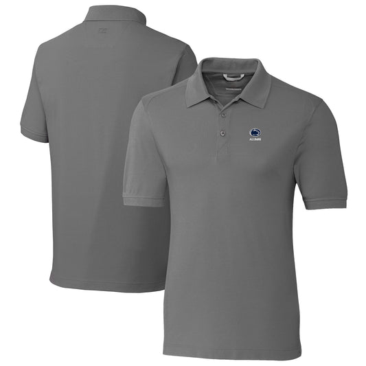 Men's Cutter & Buck  Gray Penn State Nittany Lions Alumni Logo Advantage Tri-Blend Pique Polo