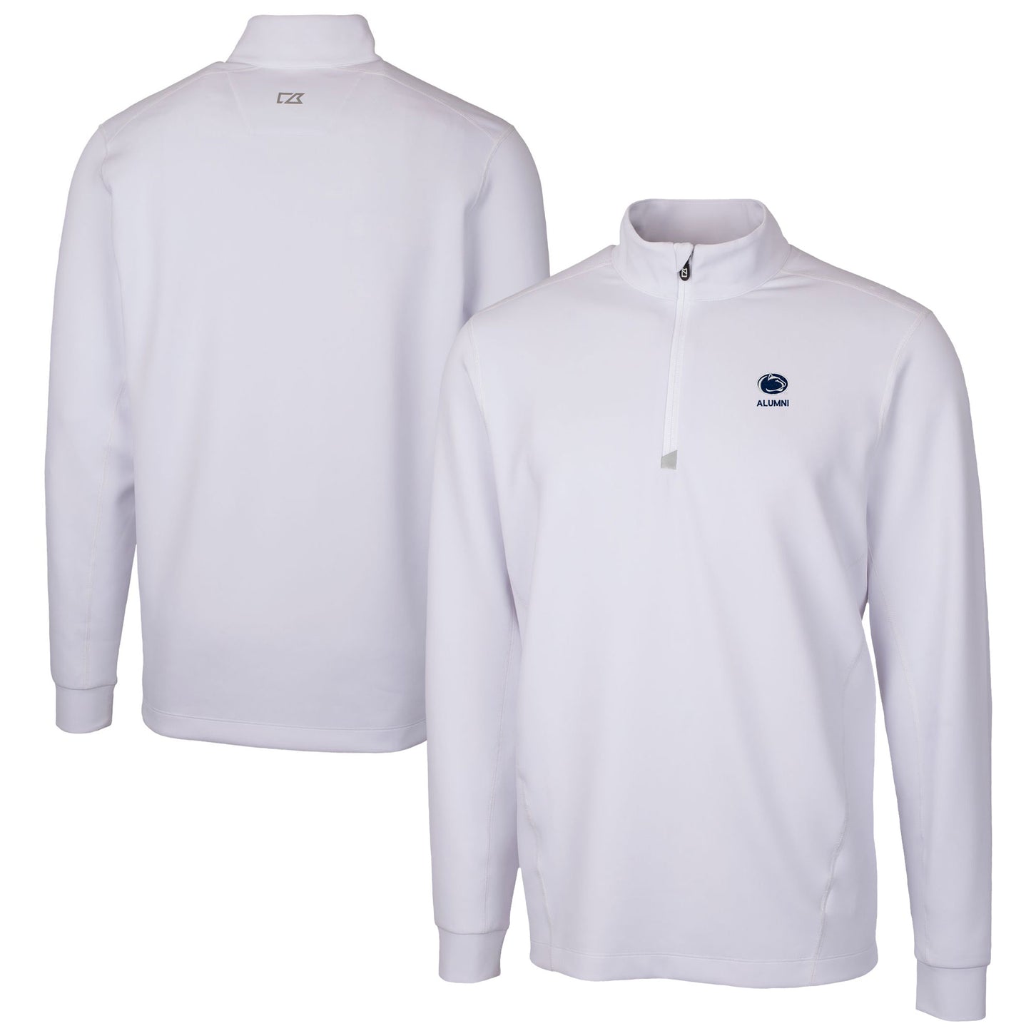 Men's Cutter & Buck  White Penn State Nittany Lions Alumni Logo Traverse Stretch Quarter-Zip Pullover Top