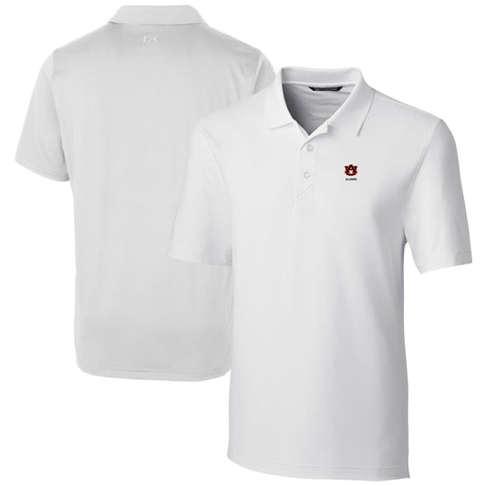 Men's Cutter & Buck  White Auburn Tigers Alumni Logo Forge Stretch DryTec Polo