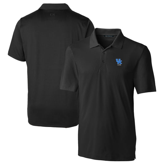 Men's Cutter & Buck  Black Kentucky Wildcats Alumni Logo Forge Stretch DryTec Polo