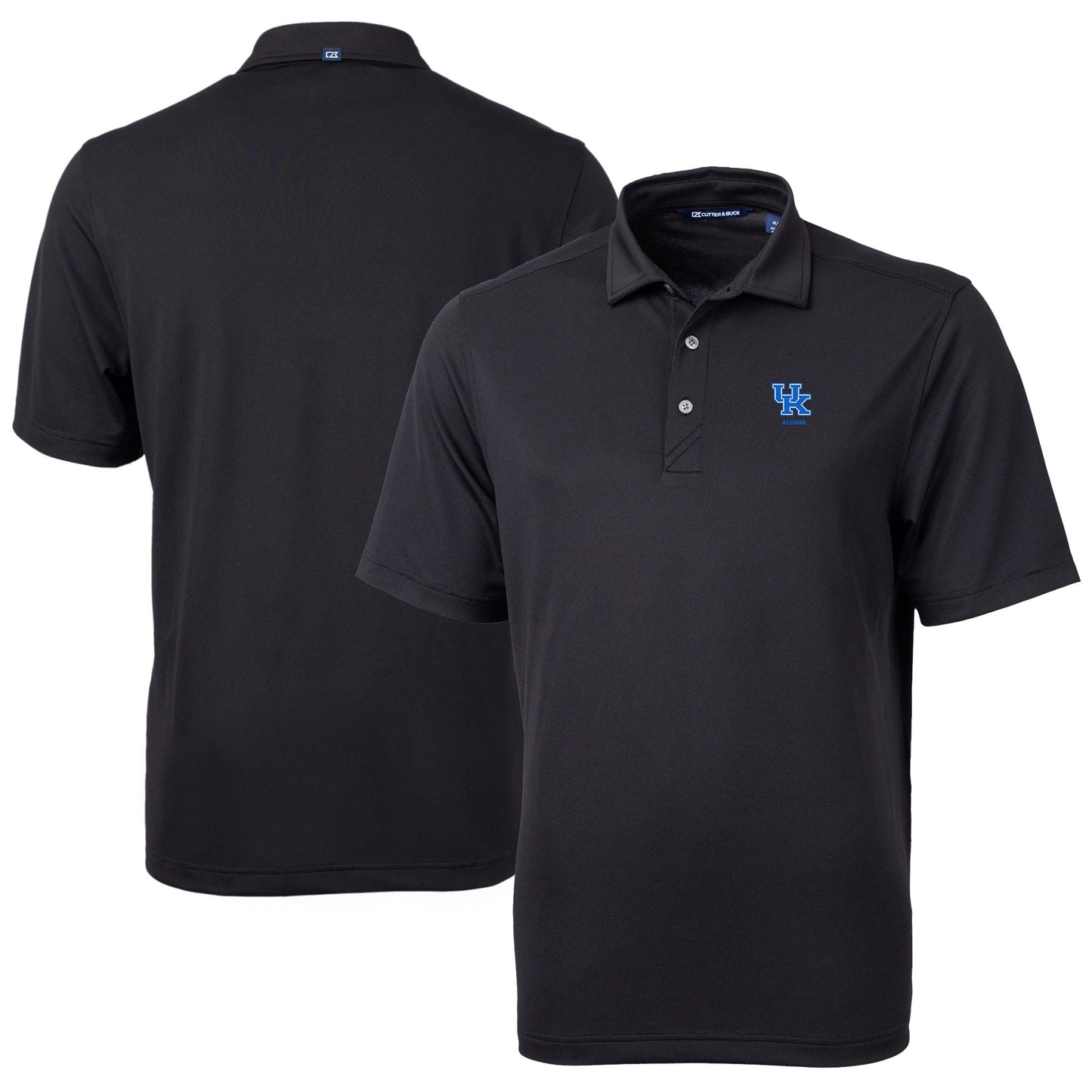Men's Cutter & Buck  Black Kentucky Wildcats Alumni Logo Virtue Eco Pique Recycled Polo