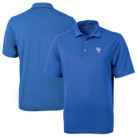 Men's Cutter & Buck  Royal Kentucky Wildcats Alumni Logo Virtue Eco Pique Recycled Polo