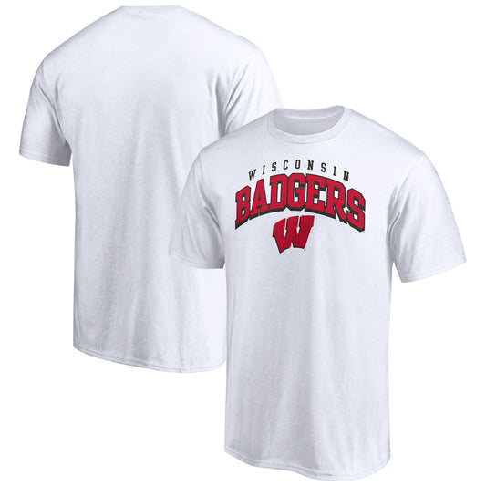 Men's White Wisconsin Badgers Line Corps T-Shirt