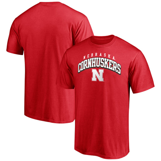 Men's Scarlet Nebraska Huskers Line Corps T-Shirt