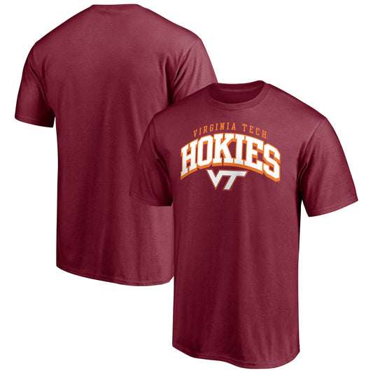 Men's Maroon Virginia Tech Hokies Line Corps T-Shirt