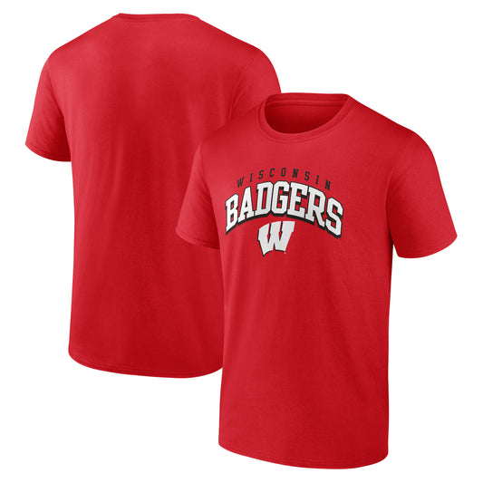 Men's Red Wisconsin Badgers Line Corps T-Shirt