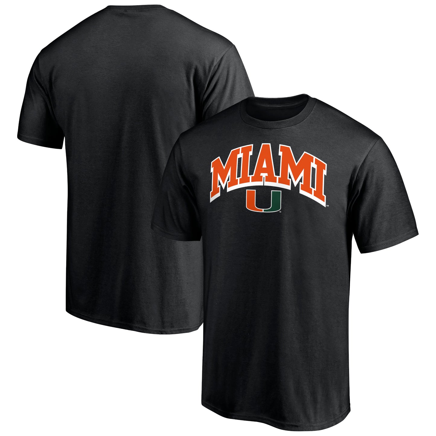 Men's Black Miami Hurricanes Line Corps T-Shirt