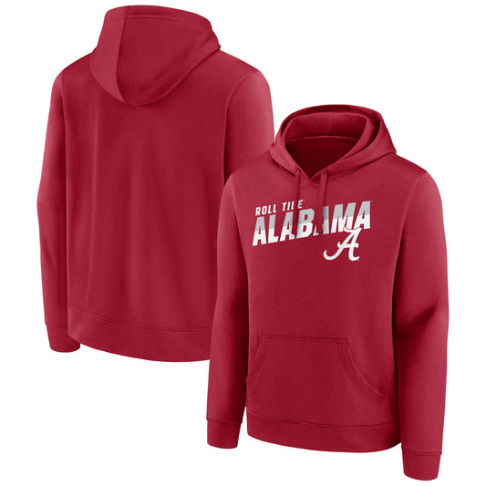 Men's Crimson Alabama Crimson Tide Quick Slant Pullover Hoodie