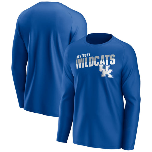 Men's Royal Kentucky Wildcats  Long Sleeve T-Shirt