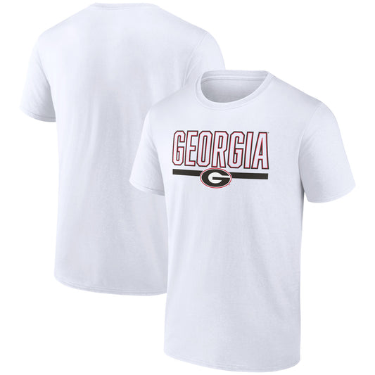 Men's White Georgia Bulldogs Classic Inline Team T-Shirt