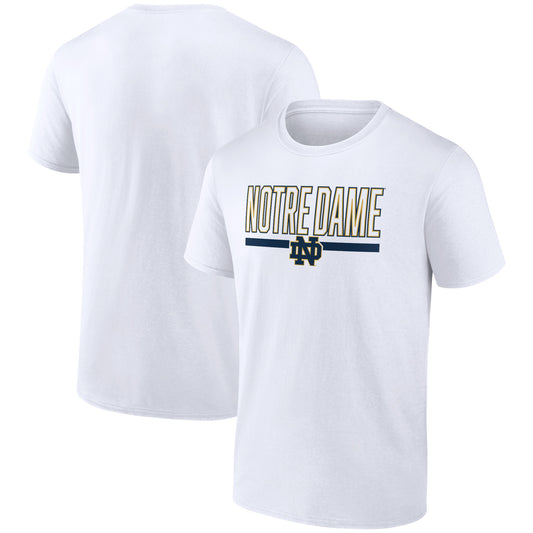 Men's White Notre Dame Fighting Irish Classic Inline Team T-Shirt