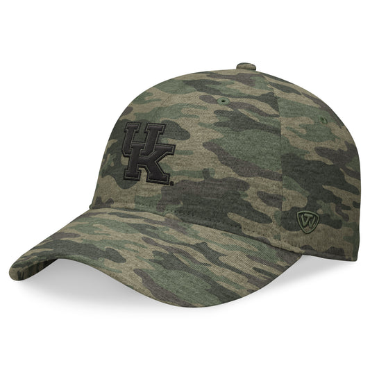 Men's Top of the World Camo Kentucky Wildcats OHT Military Appreciation Hound Adjustable Hat
