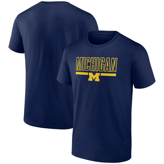 Men's Navy Michigan Wolverines Classic Inline Team T-Shirt