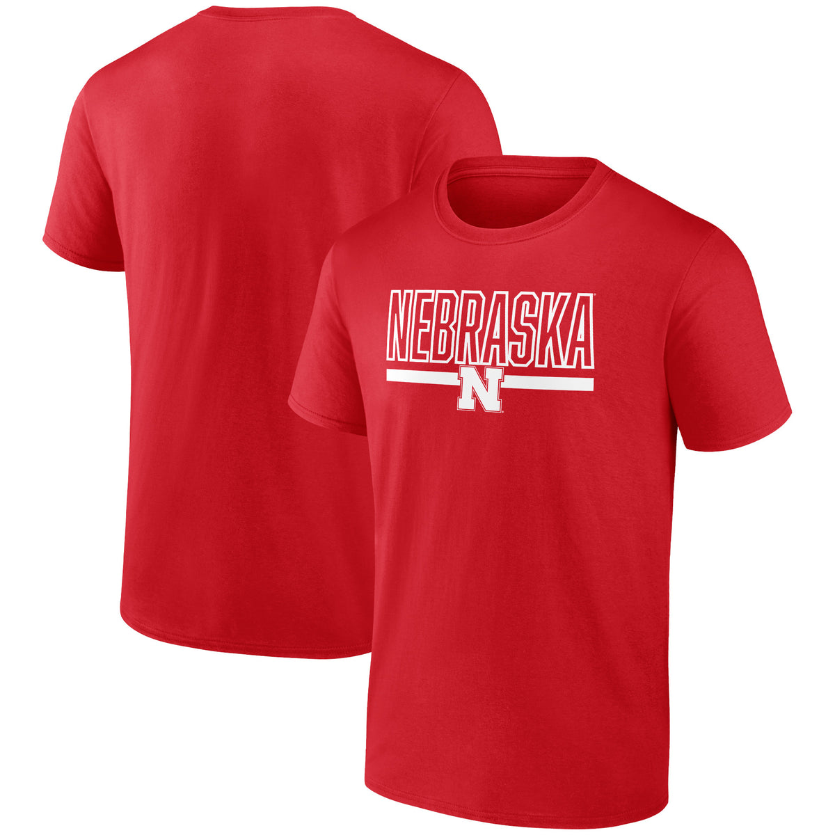 Men's Scarlet Nebraska Huskers Classic Inline Team T-Shirt