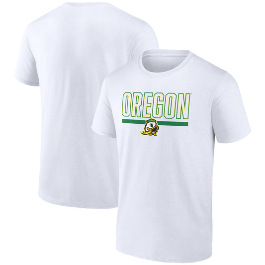 Men's White Oregon Ducks Classic Inline Team T-Shirt