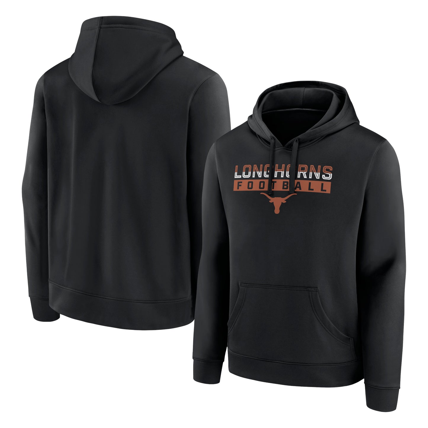 Men's Black Texas Longhorns  Pullover Hoodie