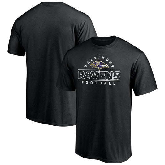 Men's Black Baltimore Ravens Dual Threat T-Shirt