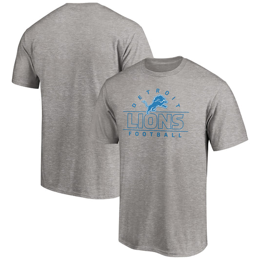 Men's Heather Gray Detroit Lions Dual Threat T-Shirt