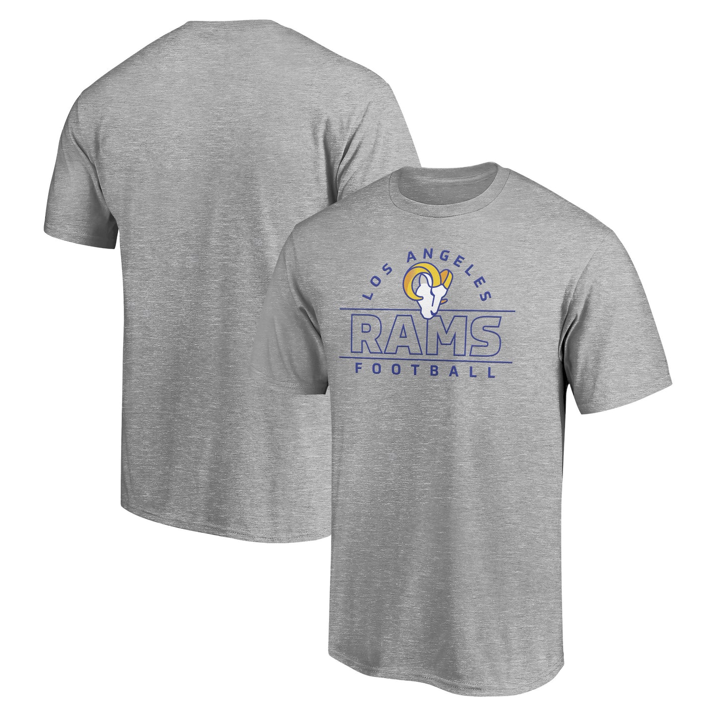 Men's Heather Gray Los Angeles Rams Dual Threat T-Shirt