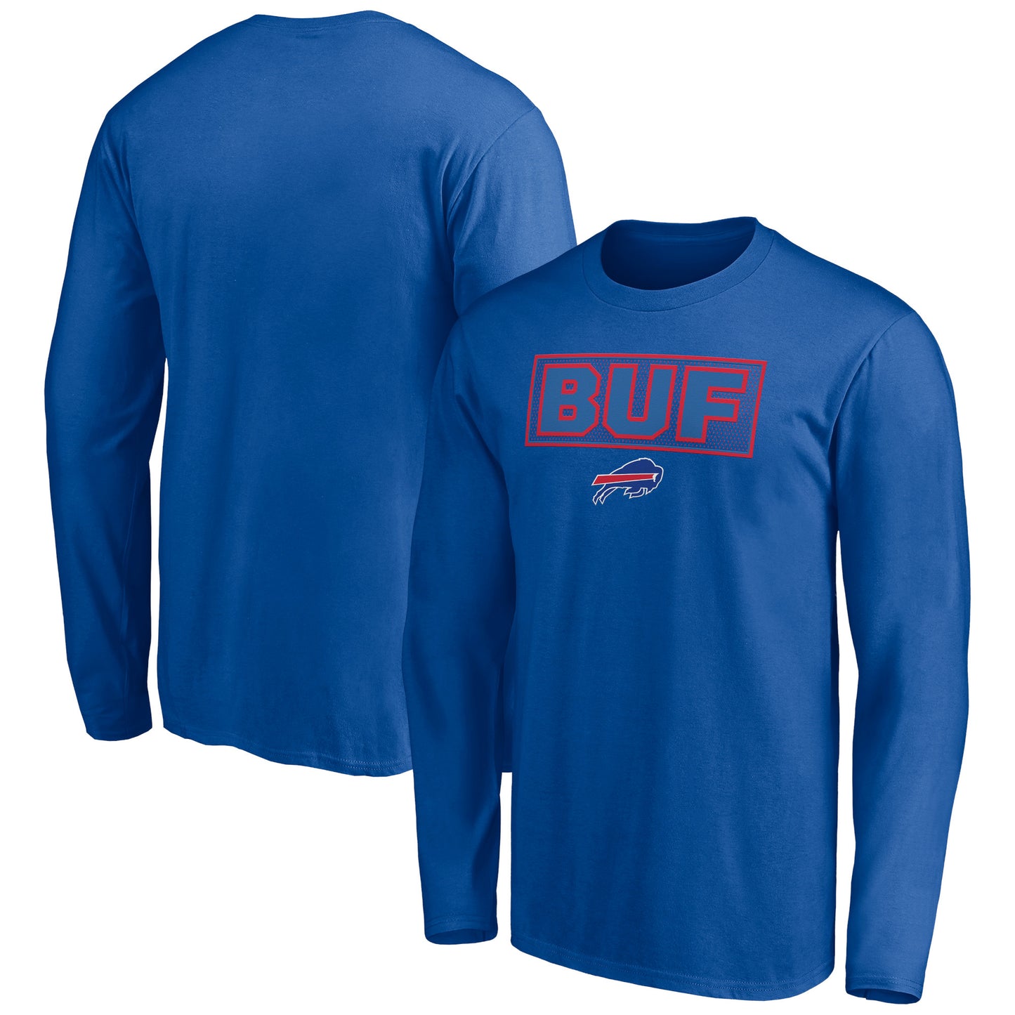 Men's Royal Buffalo Bills Squad Throwbacks Long Sleeve T-Shirt