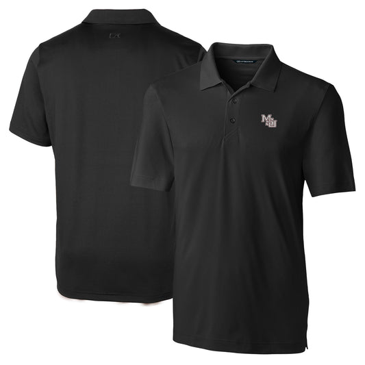 Men's Cutter & Buck  Black Mississippi State Bulldogs Vault Forge Stretch Polo