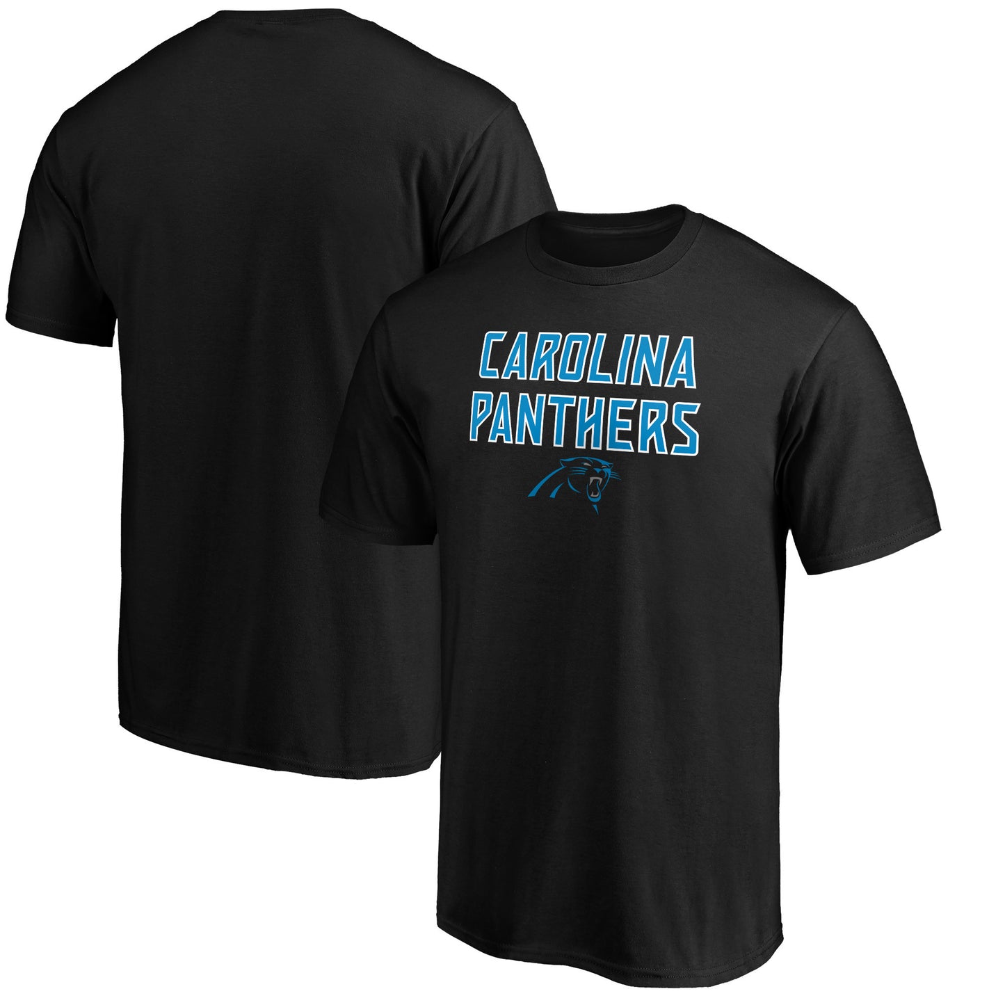 Men's Black Carolina Panthers Game Day Stack T-Shirt